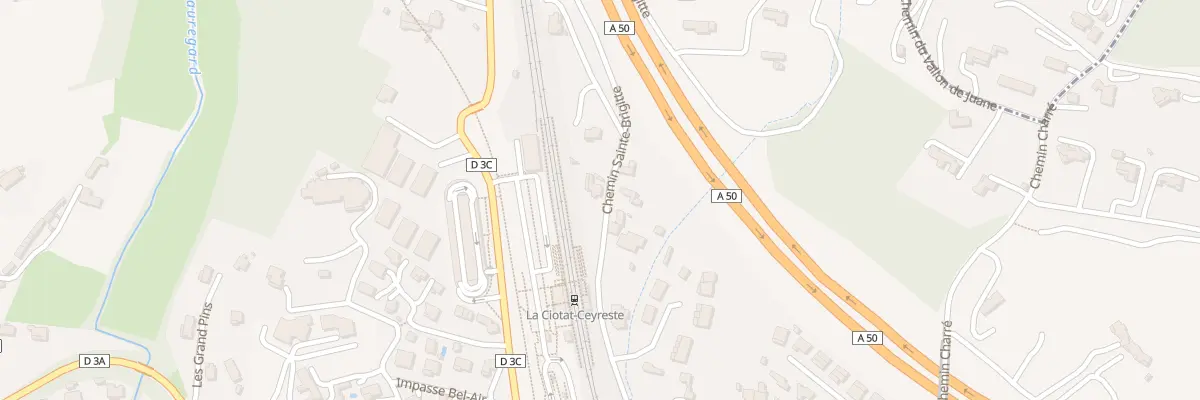 Plan du 281 Che de Sainte Brigitte à La Ciotat