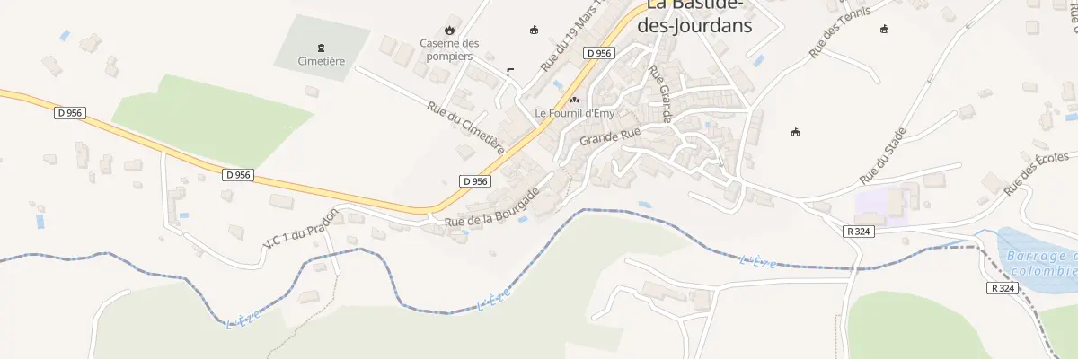 Plan du 2 Rue de la Bourgade à La Bastide-des-Jourdans