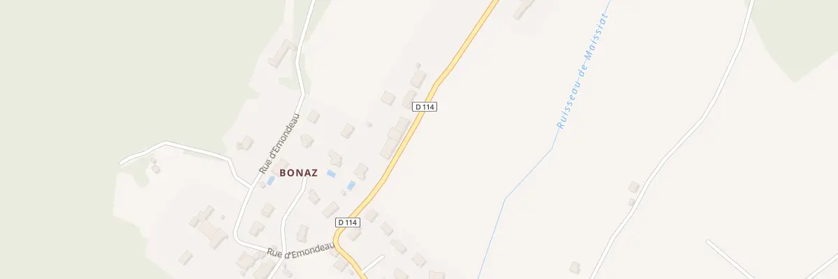 Plan du 6 Bonaz à Dortan
