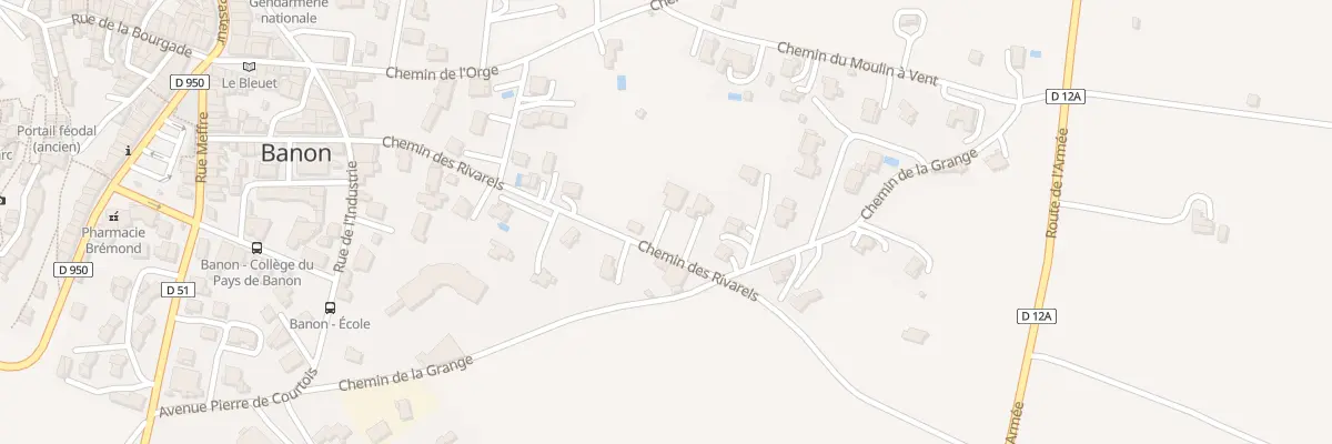 Plan du 251 Che de la Magalasse à Banon