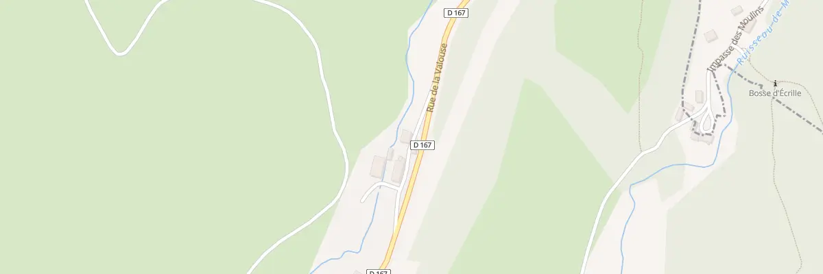 Plan du 2 Rue de la Valouse à Écrille