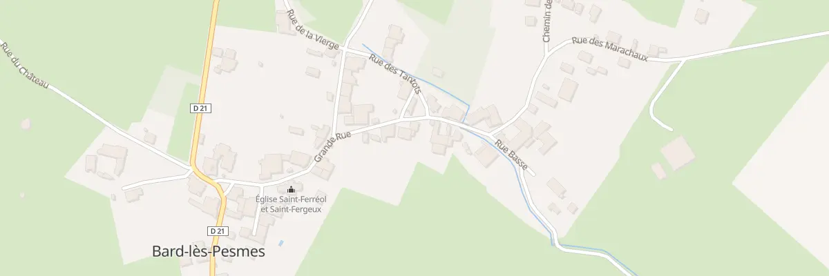 Plan du 20 Gr Grande Rue à Bard-lès-Pesmes
