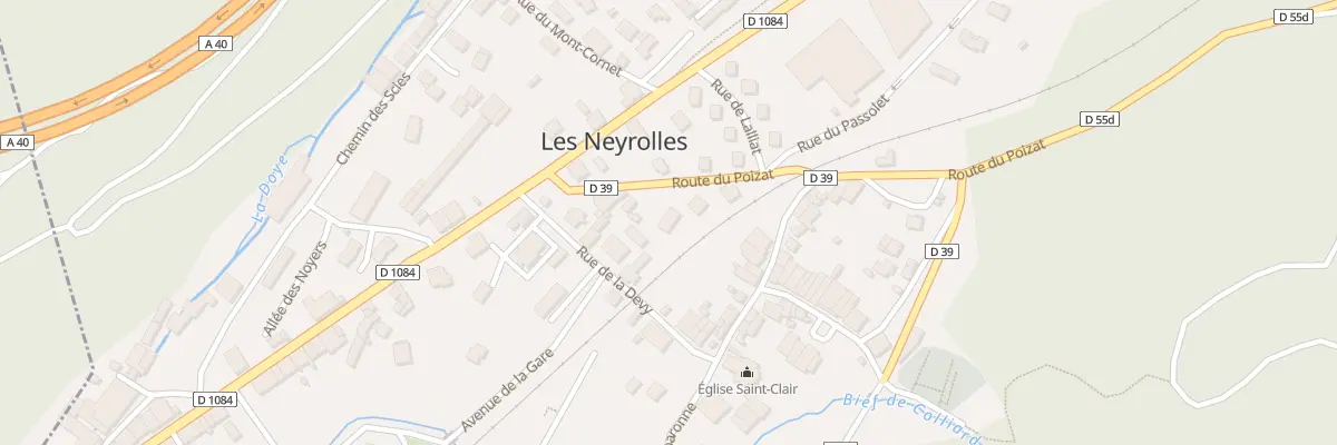 Plan du 6 Rte du Poizat aux Neyrolles