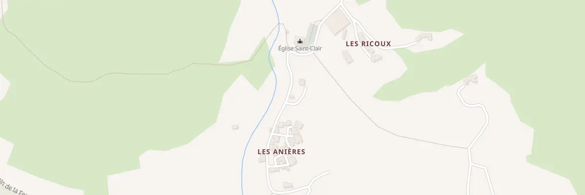 Plan du 5059 Les Annieres à Montfroc