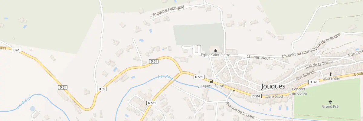 Plan du 9732 Pl de l’Eglise à Jouques