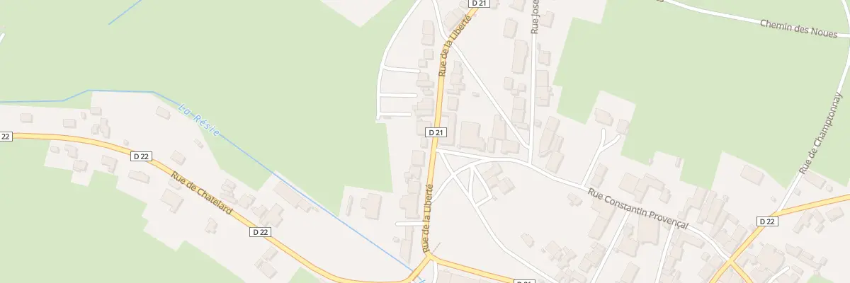 Plan du 13 Rue de la Liberté à Valay
