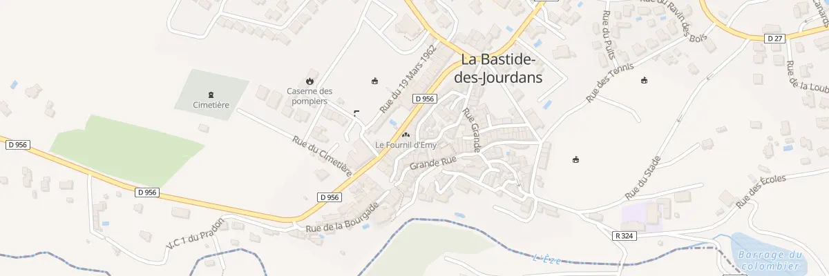 Plan du 16 Rue de la Pombosse à La Bastide-des-Jourdans