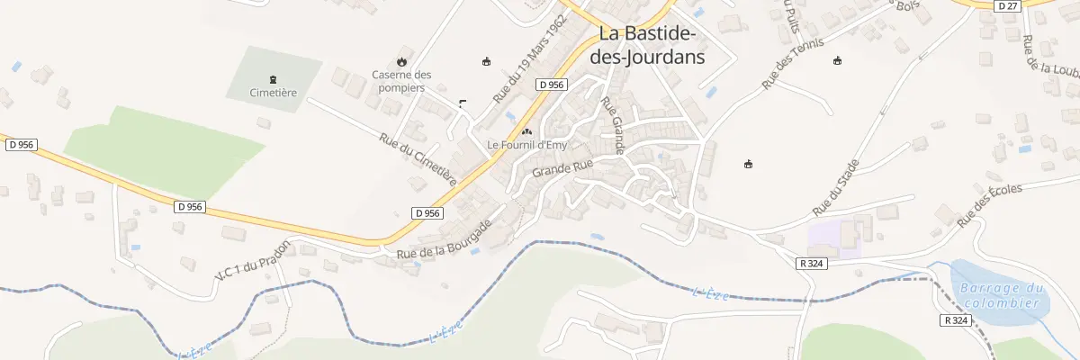 Plan du 11 Gr Grande Rue à La Bastide-des-Jourdans