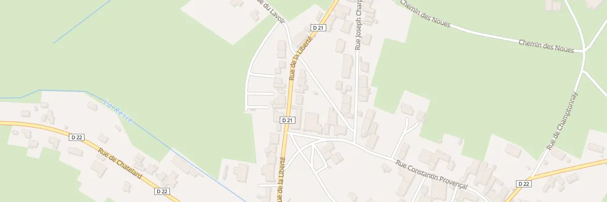 Plan du 8 Rue de la Liberté à Valay