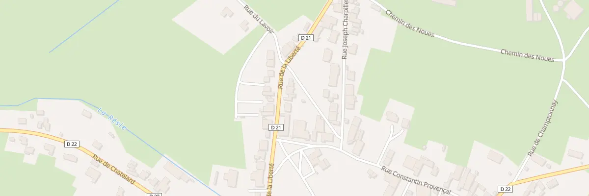 Plan du 10 Rue de la Liberté à Valay