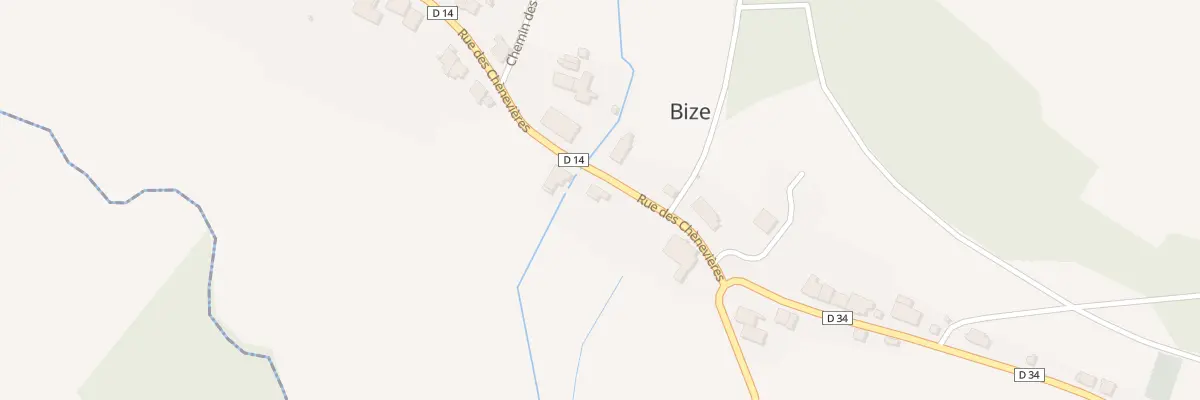 Plan du 5 Rue des Chenevieres à Bize