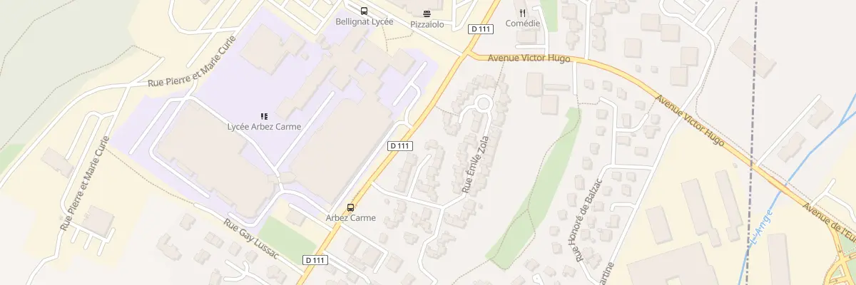 Plan du 9 Rue Guy de Maupassant à Bellignat