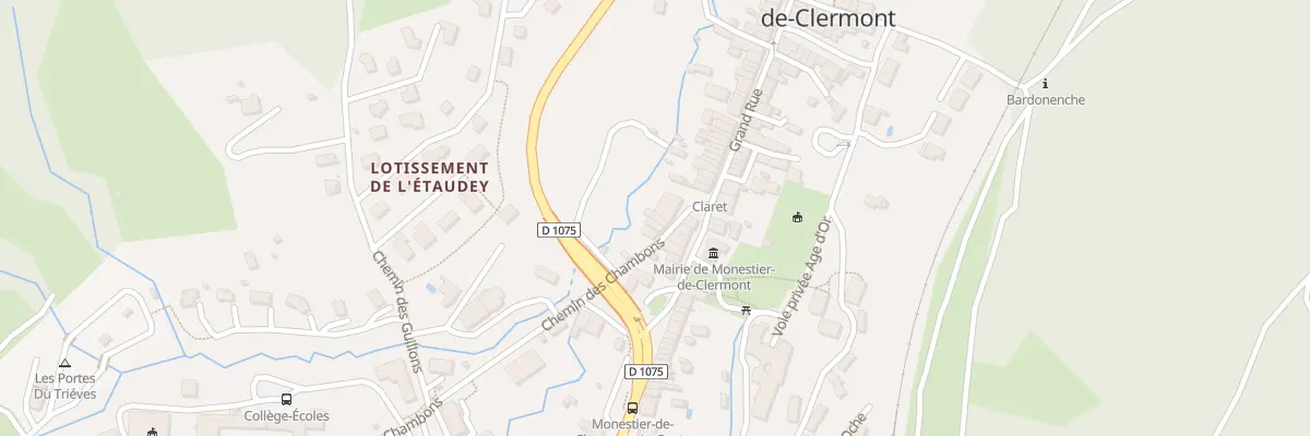 Plan du 4 Che des Chambons à Monestier-de-Clermont