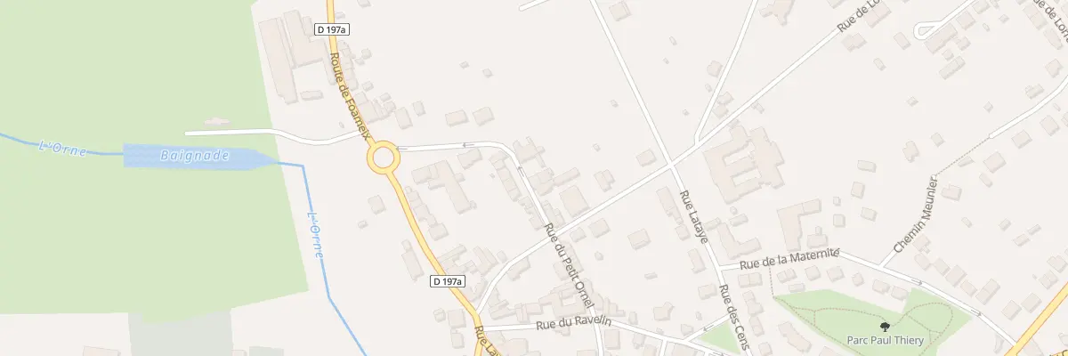 Plan du 20 Rue du Petit Ornel à Étain