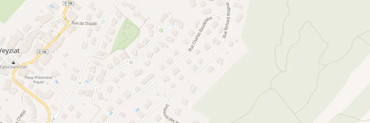 Plan du 416 Rue Charles Baudelaire à Oyonnax