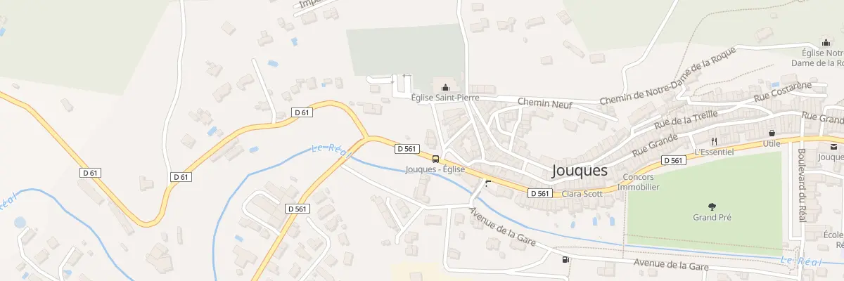 Plan du 1 Bd de l’Eglise à Jouques
