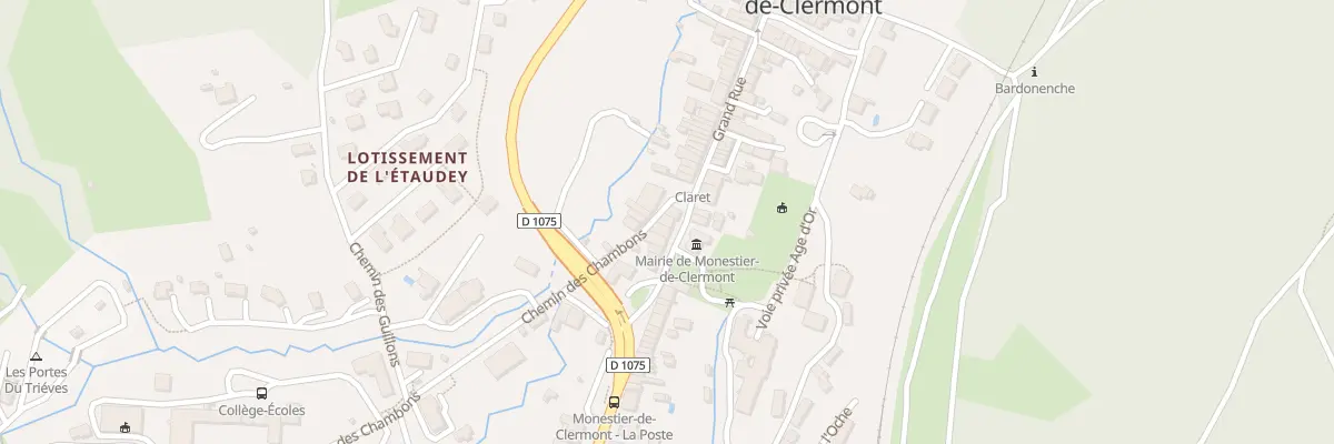 Plan du 3 Che des Chambons à Monestier-de-Clermont