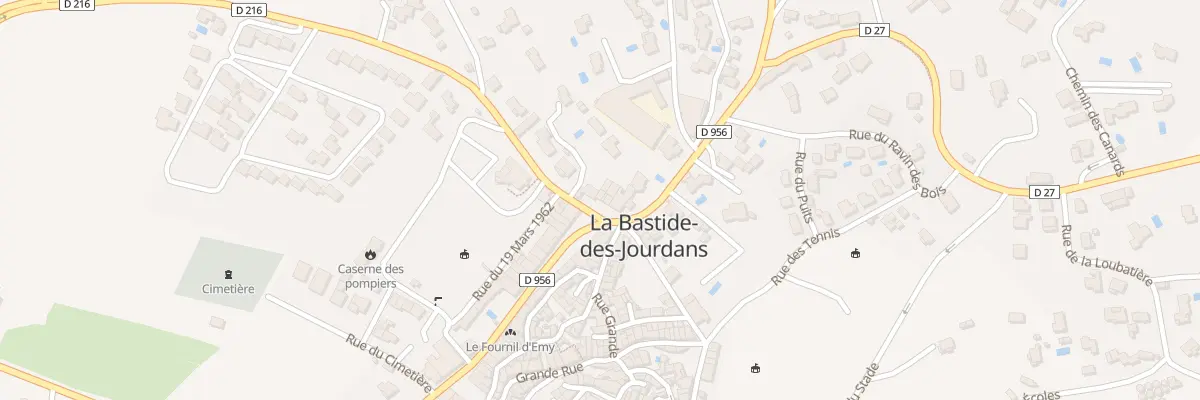 Plan du 9005 Vc Le Cours à La Bastide-des-Jourdans
