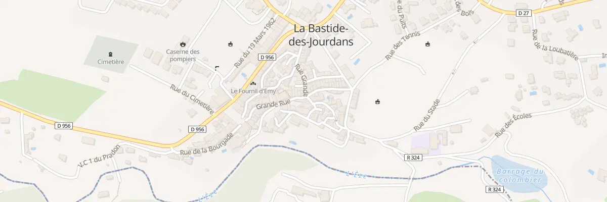 Plan du 109 Gr Grande Rue à La Bastide-des-Jourdans