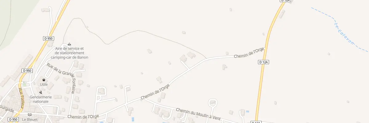 Plan du 429 Che de l’Orge à Banon