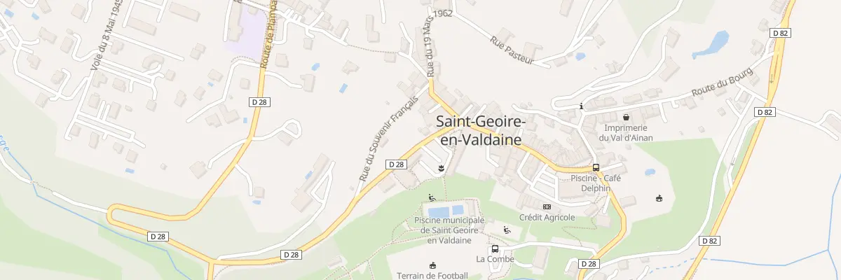 Plan du 666 Rte du Bourg à Saint-Geoire-en-Valdaine