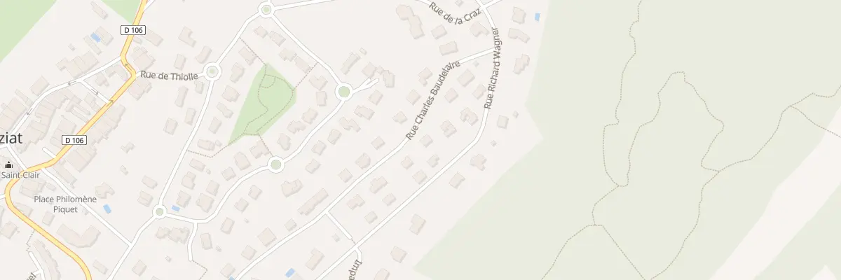 Plan du 432 Rue Charles Baudelaire à Oyonnax