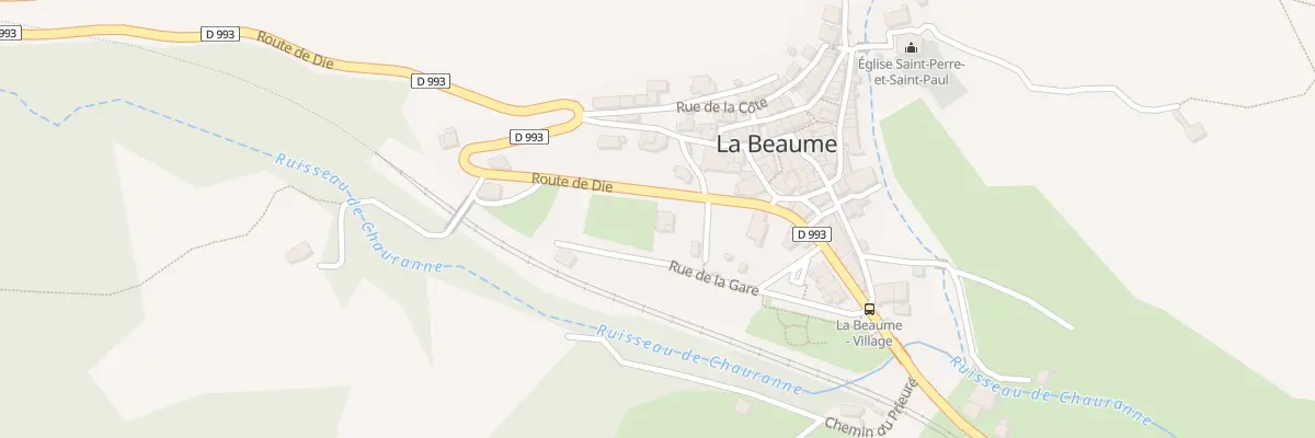 Plan du 5067 Rue de la Gare à La Beaume
