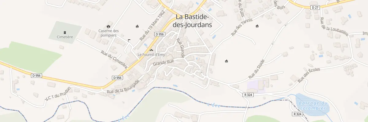 Plan du 5468F Rue de l’Aubette à La Bastide-des-Jourdans