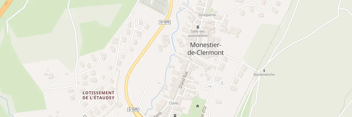 Plan du 1 Rue du Four à Monestier-de-Clermont