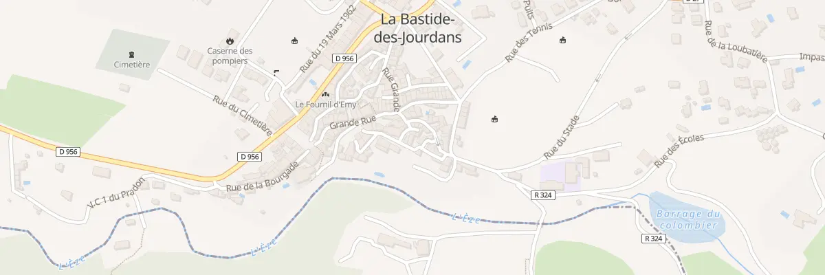 Plan du 5486F Rue sous le Château à La Bastide-des-Jourdans