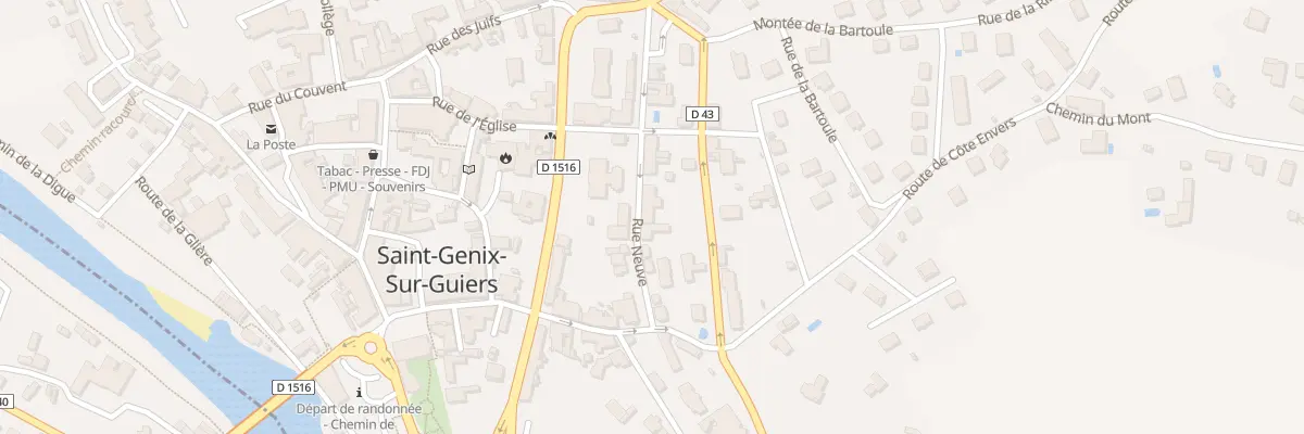 Plan du 82 Rue neuve à Saint-Genix-les-Villages