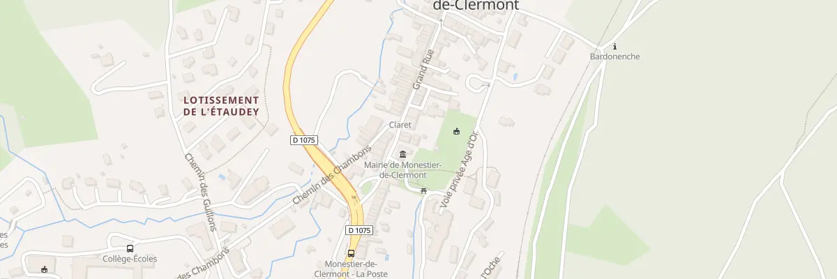 Plan du 99 Rue Grande Rue à Monestier-de-Clermont