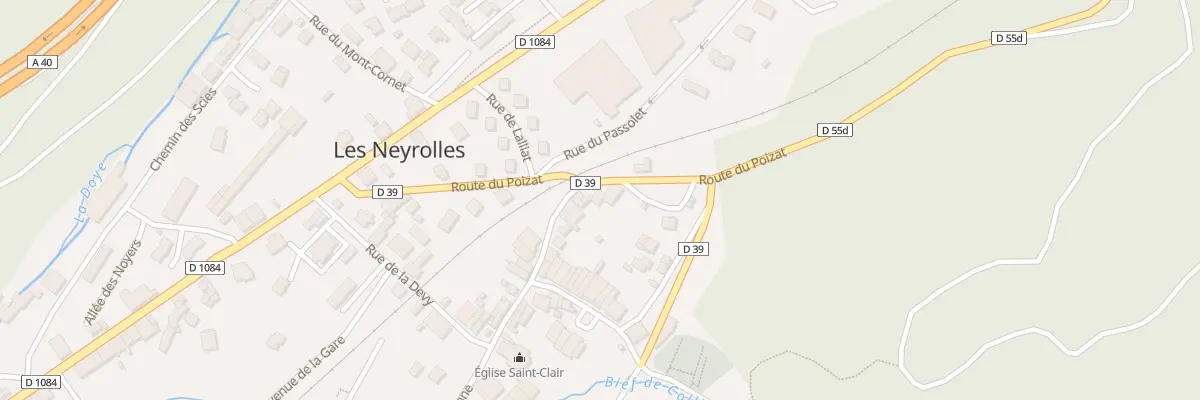 Plan du 12 Rte Route du Poizat aux Neyrolles