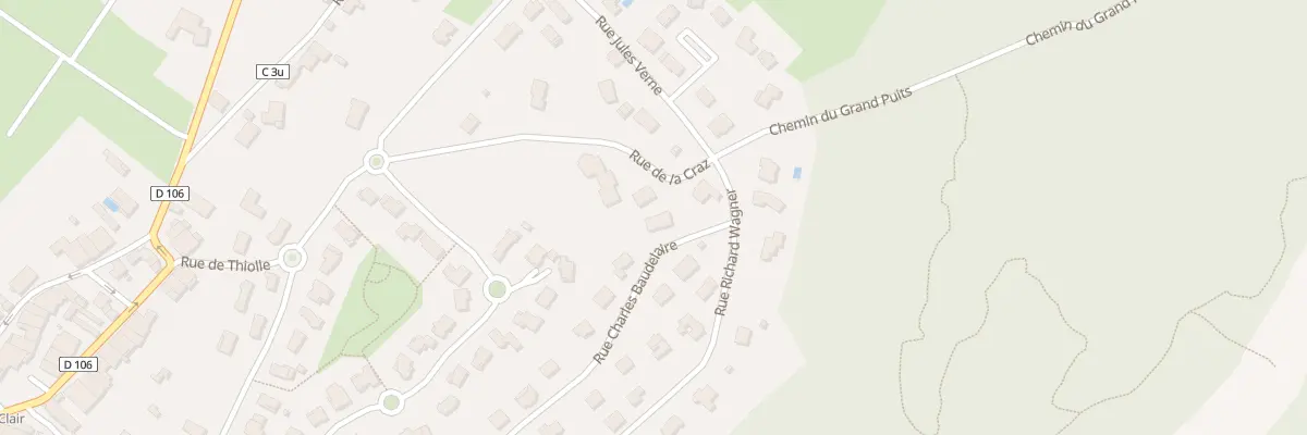 Plan du 531 Rue Charles Baudelaire à Oyonnax