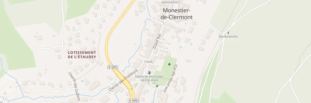 Plan du 87 Rue Grande Rue à Monestier-de-Clermont