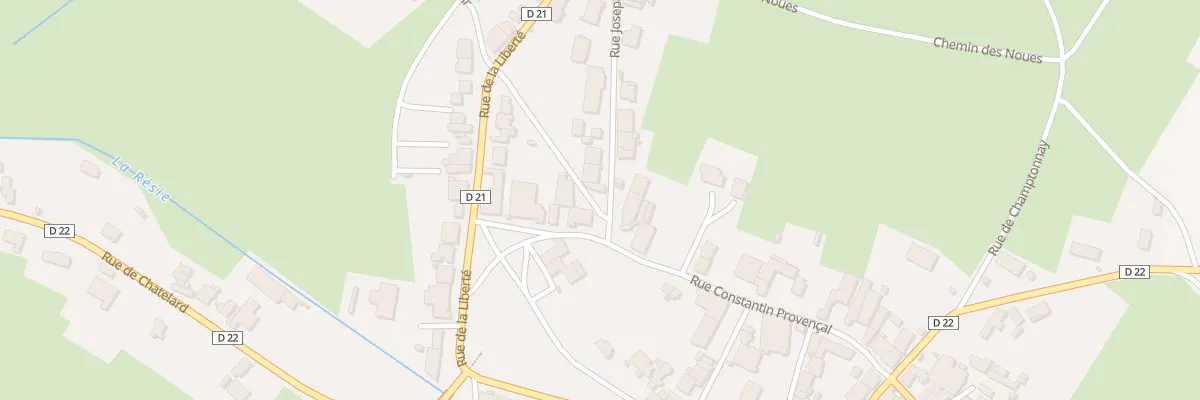 Plan du 1 Rue Joseph Charpillet à Valay