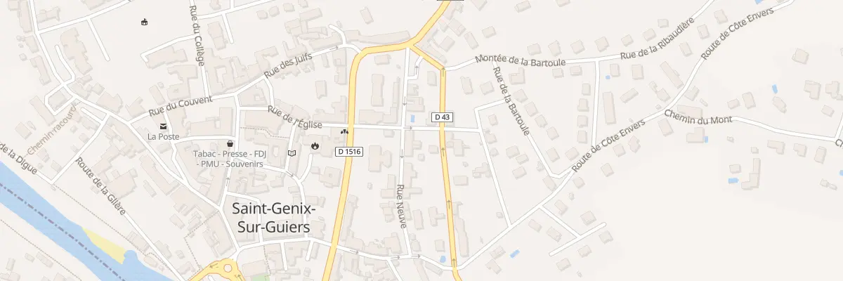 Plan du 134 Rue Neuve à Saint-Genix-les-Villages