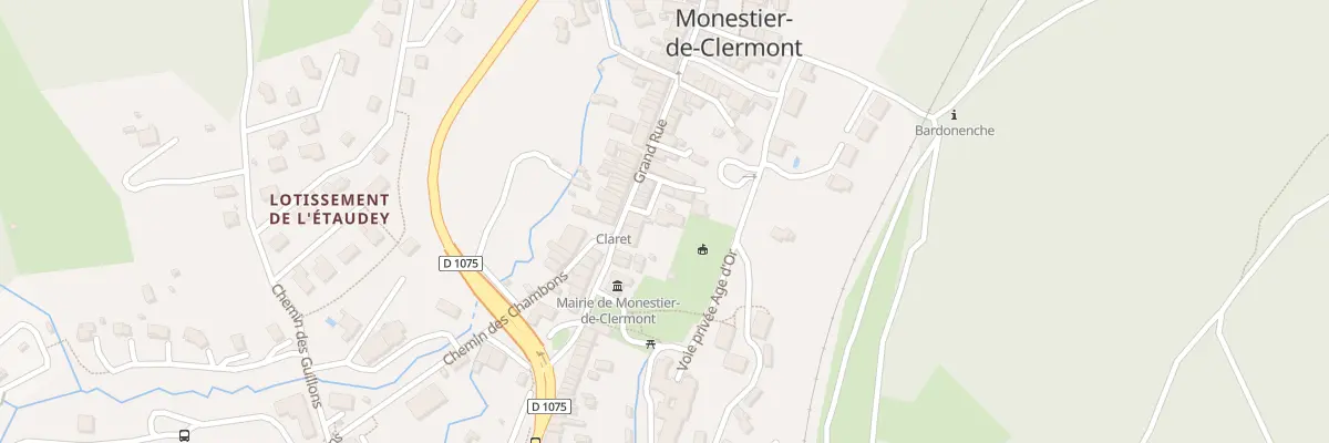 Plan du 93B Grand Rue à Monestier-de-Clermont