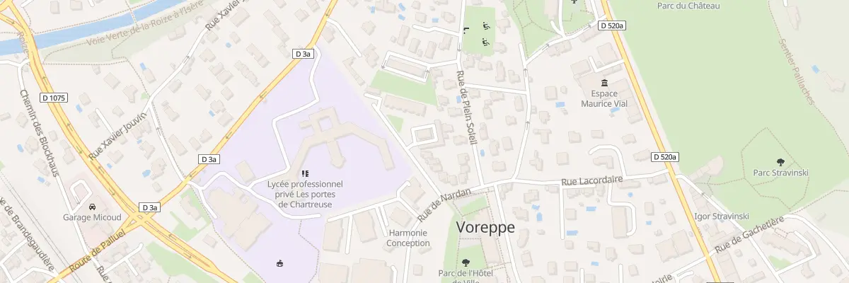 Plan du 322 Rue de Plein Soleil à Voreppe