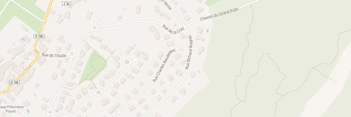 Plan du 536 Rue Charles Baudelaire à Oyonnax