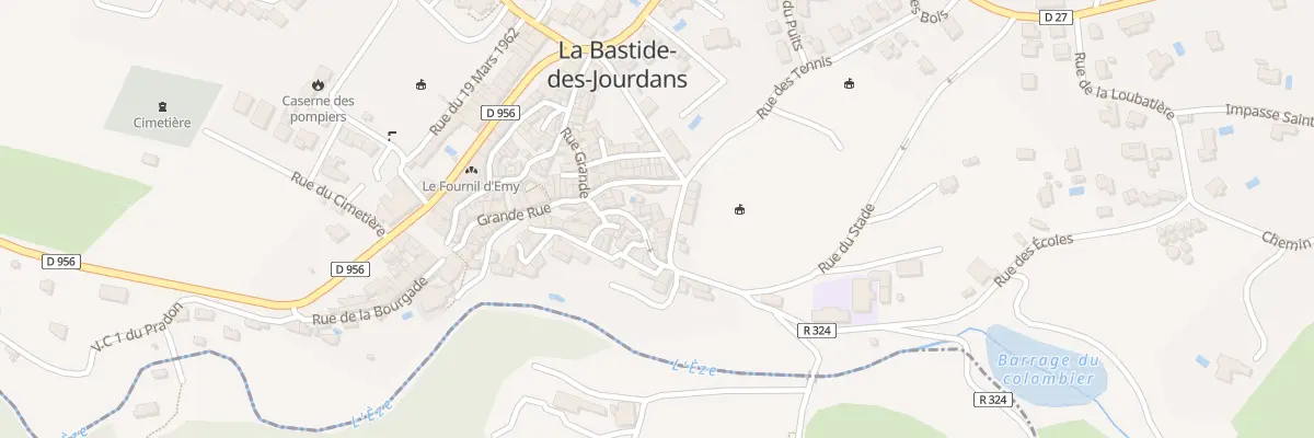 Plan du 12 Rue Notre Dame à La Bastide-des-Jourdans