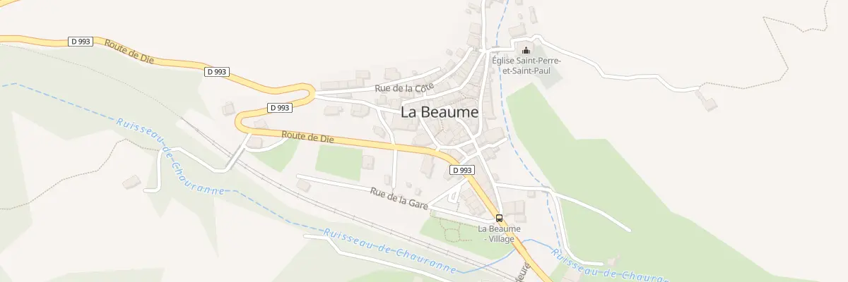 Plan du 5046 Rue du Roure à La Beaume