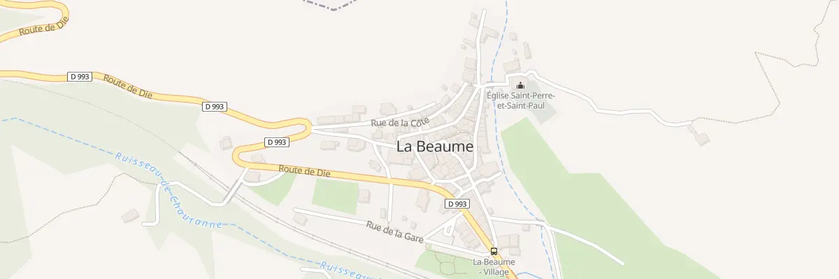 Plan du 70 Rue du Sarret à La Beaume
