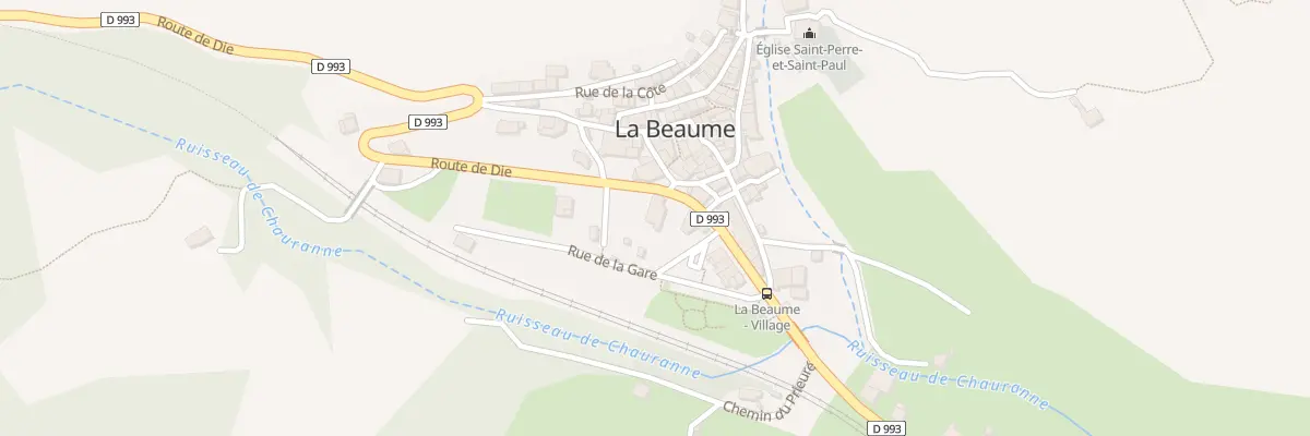 Plan du 5068 Le Village à La Beaume