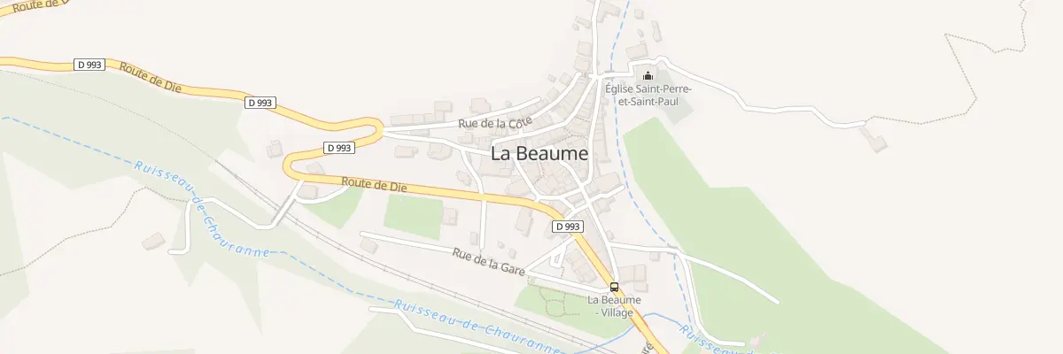 Plan du 5047 Rue du Roure à La Beaume
