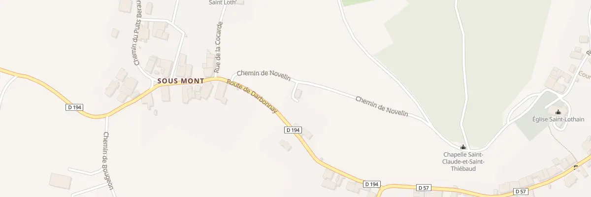 Plan du 4 Rte de Darbonnay à Saint-Lothain