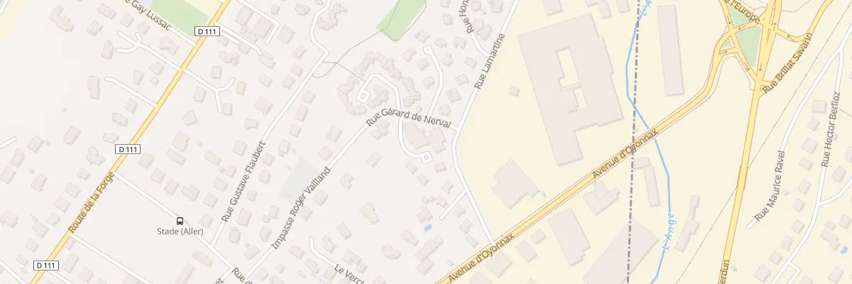 Plan du 1 Rue Gerard de Nerval à Bellignat