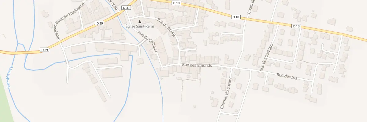 Plan du 9 Rue des Emonds à Sorcy-Saint-Martin