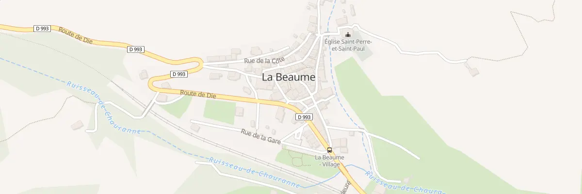 Plan du 5048 Rue du Roure à La Beaume