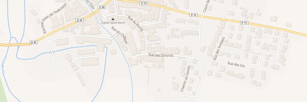 Plan du 11 Rue des Emonds à Sorcy-Saint-Martin